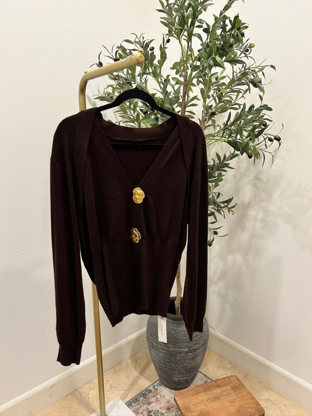 Commense Brown Sweater